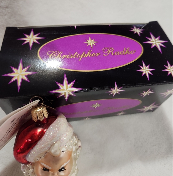 NWT Christopher Radko Twinkle Eyes Glass Ornament - Picture 3 of 7